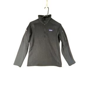 Patagonia Black Women's Running Better Sweater Fleece 1/4 Zip Pullover Size: S